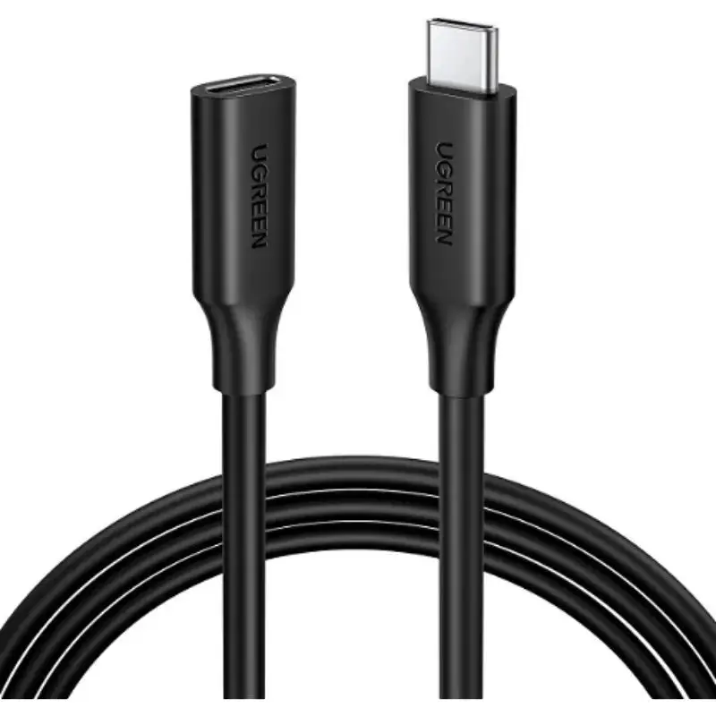 UGREEN USB-C/M TO USB C/F GEN2 5A EXTENSION CABLE US353 10387 1-METER (BLACK)