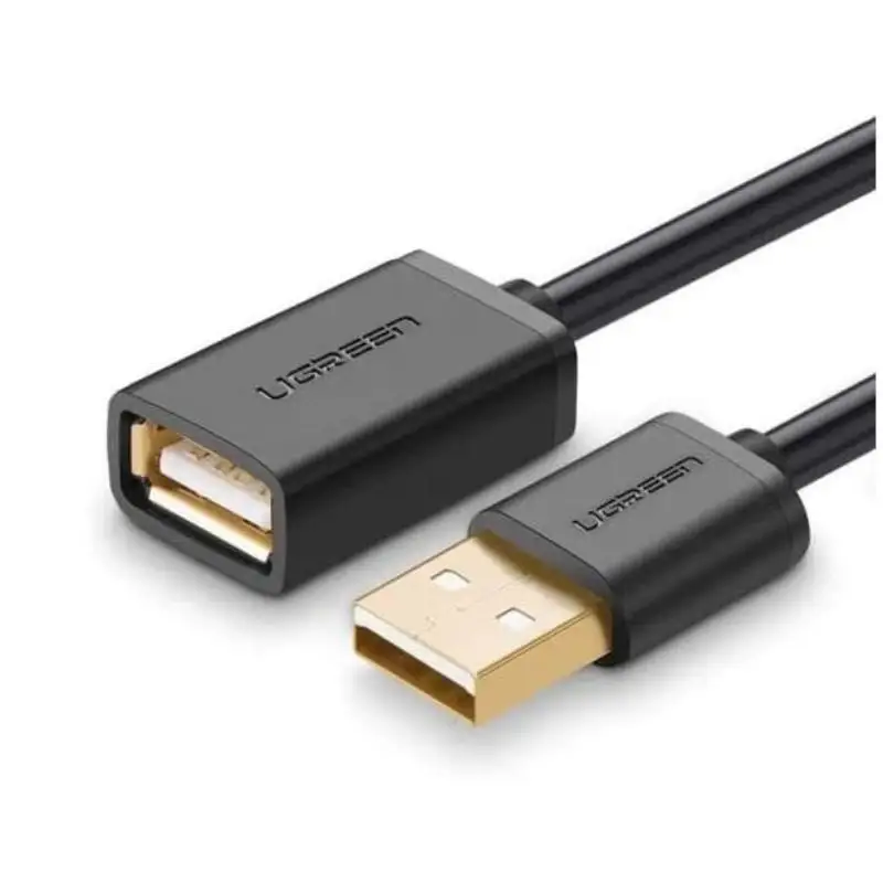 UGREEN USB 2.0 A MALE TO A FEMALE CABLE US103 10316 2-METER (BLACK)