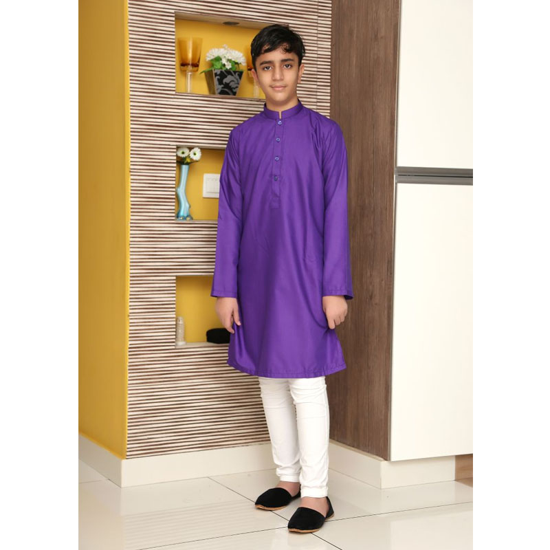 Purple Kid Kurta