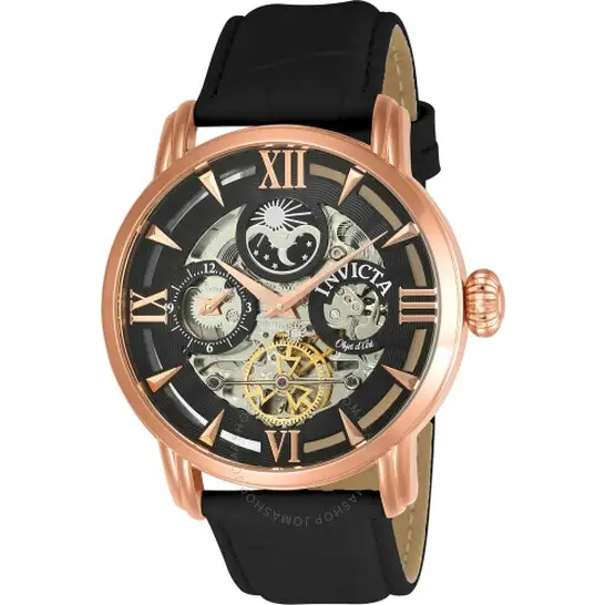 Invicta Objet D Art Automatic Black Dial Men's Watch 22653
