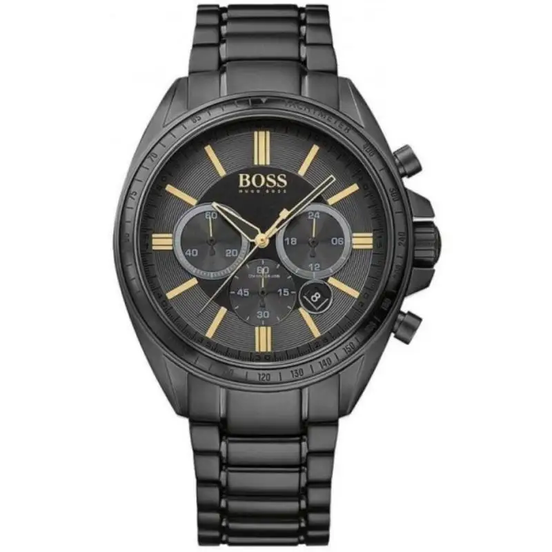 Hugo Boss 1513277 Men’s Chronograph Quartz Stainless Steel Black Dial 45mm Watches