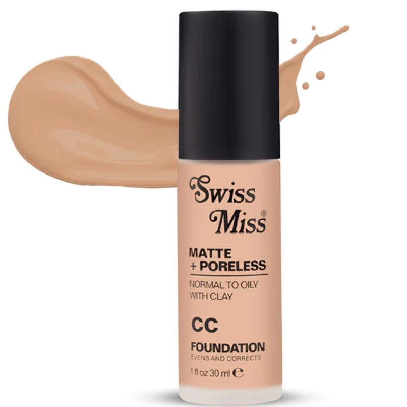 Swiss Miss Matte Poreless Foundation-Fine Lvory SM 02
