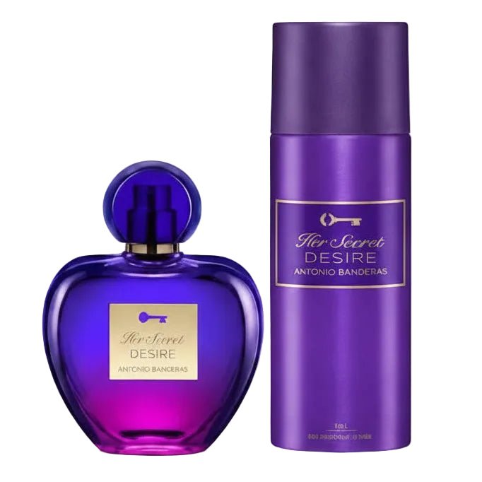 Antonio Banderas Her Secret Desire Gift Set for Women - EDT 80ml + Deodorant Spray 150ml (8411061067581)