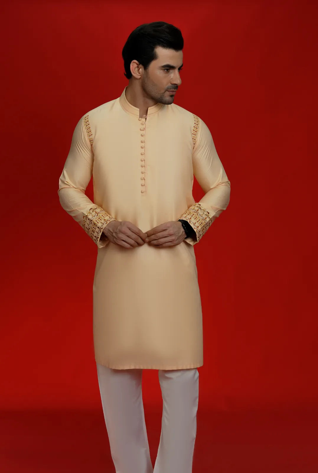 Kurta Corner Designer Kurta Pajama KM-2021-1