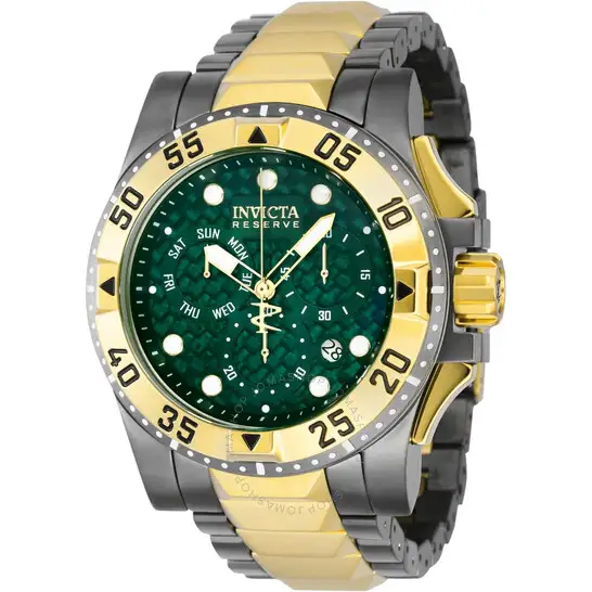 Invicta Reserve Chronograph Quartz Green Dial Men's Watch