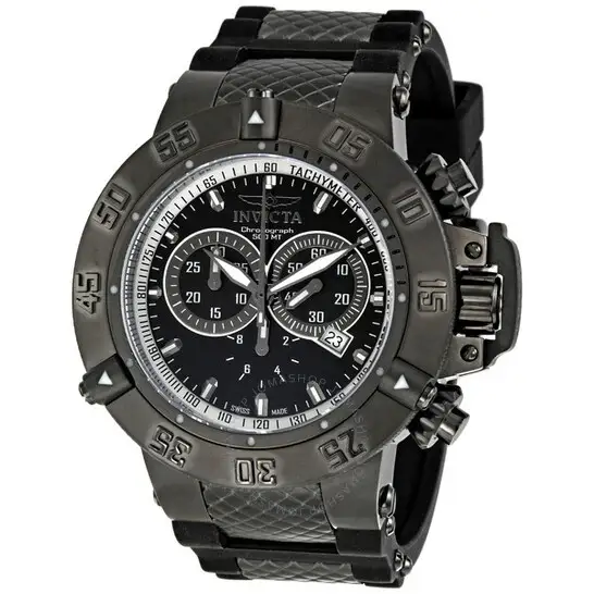 Invicta Men's Subaqua Sport Black Ion-plated Chronograph Watch