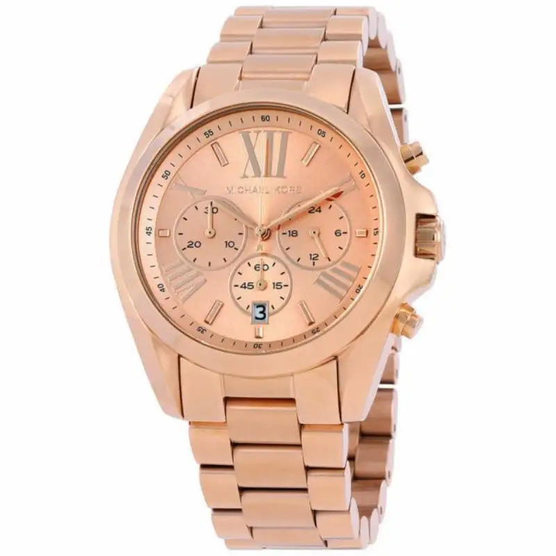 Michael Kors Women’s Quartz Stainless Steel Rose Gold Dial 43mm Watchs MK5503