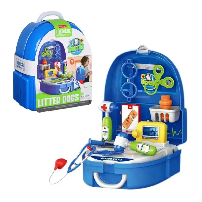 Little Doctor Medical Backpack for Kids - 20 Pieces - Medical Play House