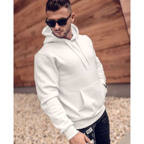 Aesthetic Gen Basic White Hoodie