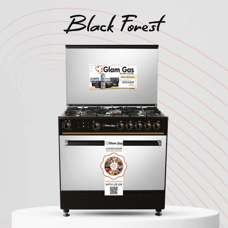 Glam Gas C/R Black Forest (Gas) 34” Cooking Range With Official Warranty