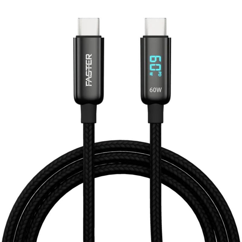 Faster 60W USB-C To USB-C Digital Data Cable