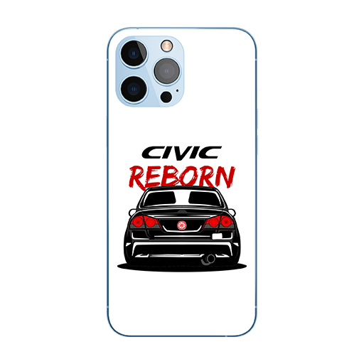 Customized Mobile Case for Apple iPhones (Civic-Reborn Design - PW)