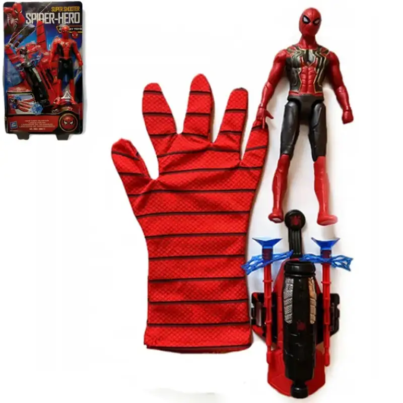 Spiderman Web Dart Shooter Glove with Action Figure Spiderman Toy