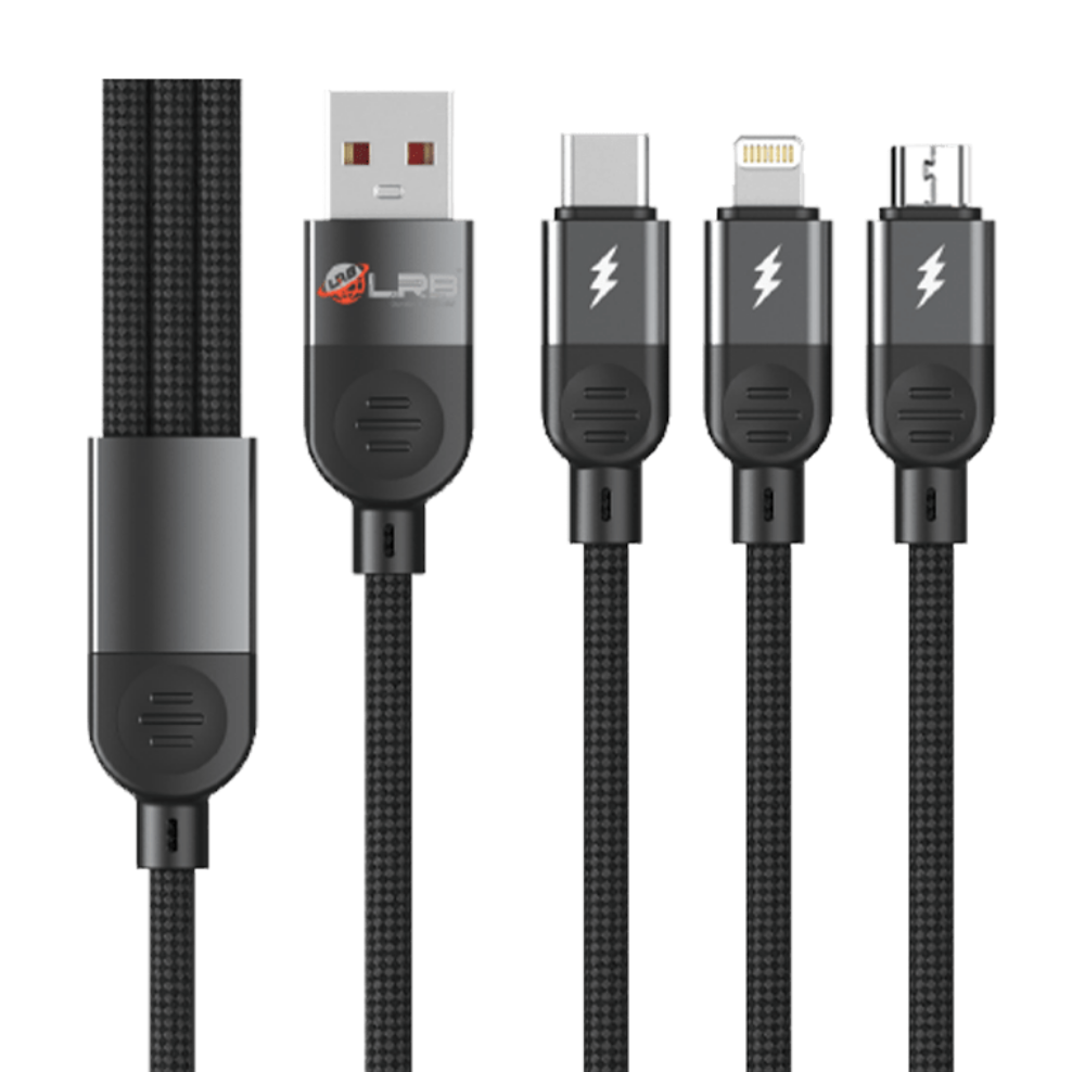 LRB-300 3-in-1 100W Fast Charging Data Cable