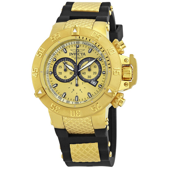 Invicta Subaqua Noma Sport Chronograph Gold Dial Men's Watch