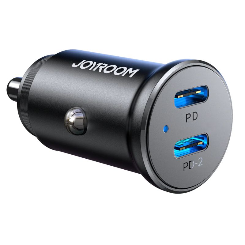 Joyroom JR-CCN06 30W 2C mini Metal Car Charger With 6 Month Official Warranty