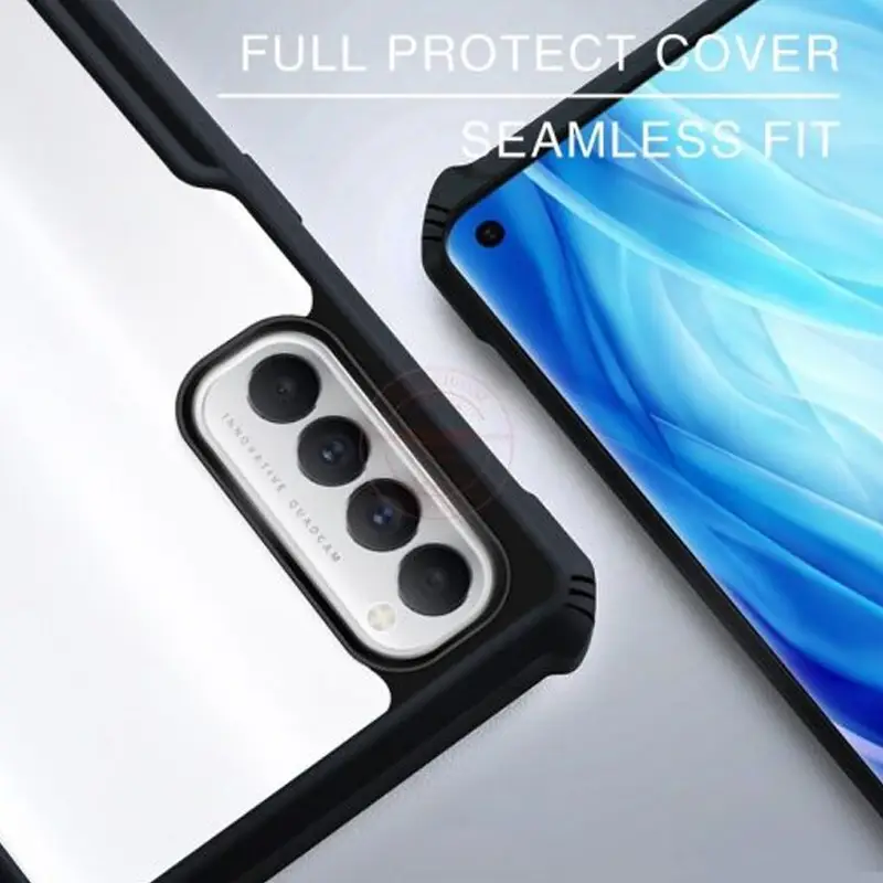 Rzants OPPO Reno 4 4G Protective Anti Shock Case Black