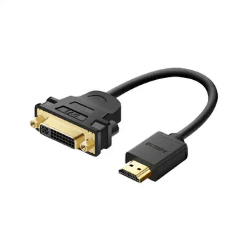 UGREEN HDMI MALE TO DVI FEMALE ADAPTER CABLE 20136 22-CM (BLACK)