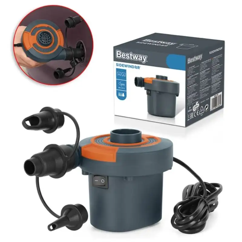 Bestway Sidewinder Electric Air Pump for Inflatable Toys &amp; Swimming Pools (NO.62139) – Multi Color