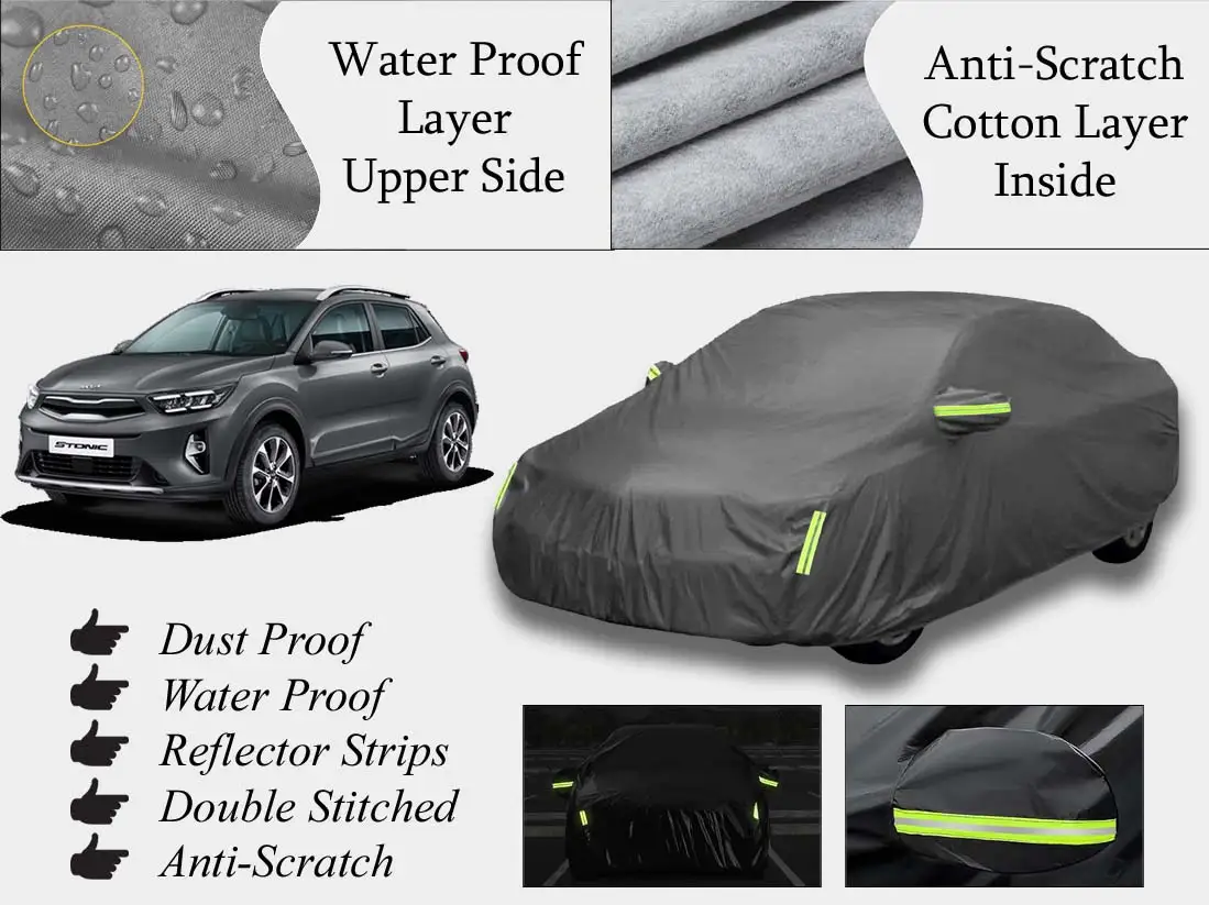 Kia Stonic Top Cover | Grey | Anti-Scratch | Double Layer | Heat Proof | Water Proof