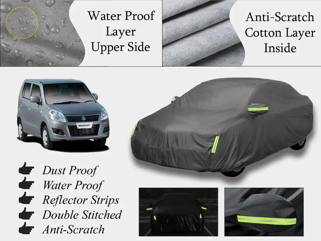Suzuki Wagonr Top Cover | Grey | Anti-Scratch | Double Layer | Heat Proof | Water Proof