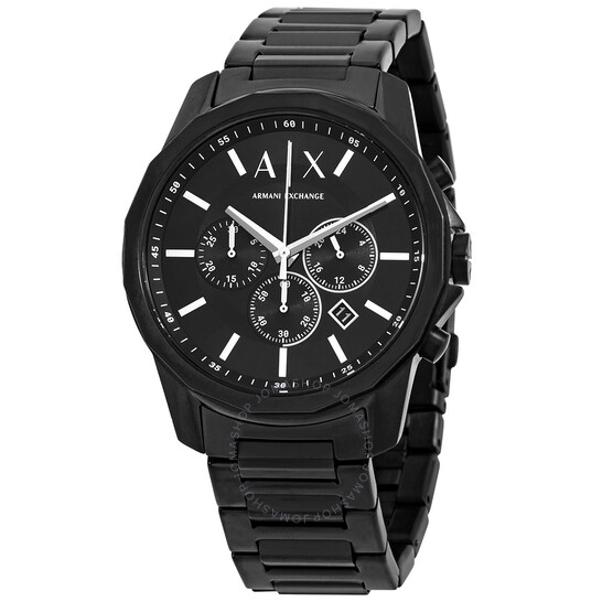 Armani Exchange Banks Chronograph Quartz Black Dial Men's Watch