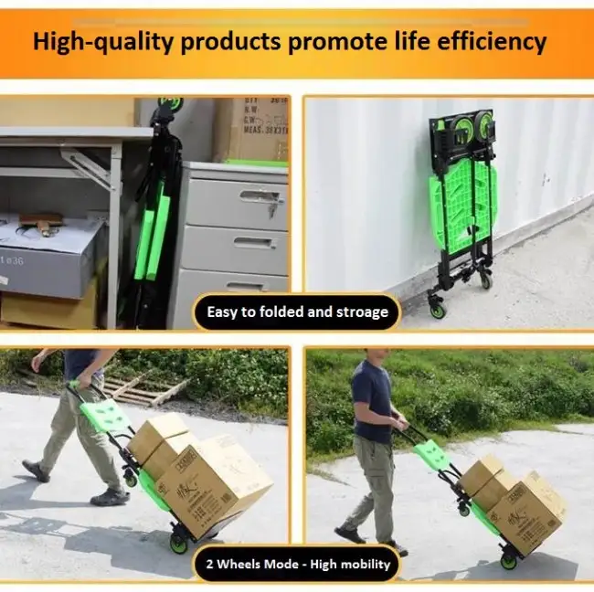 HISTAR - 2 IN 1 FOLDABLE HAND TRUCK TROLLEY (HI-0048)