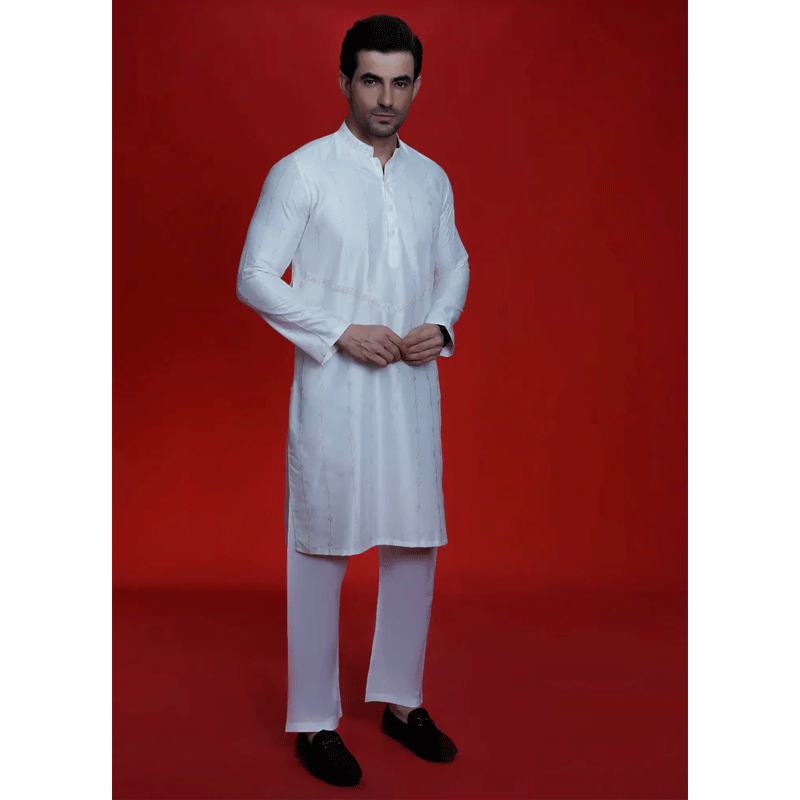 Kurta Corner Designer Kurta Pajama KM-2021