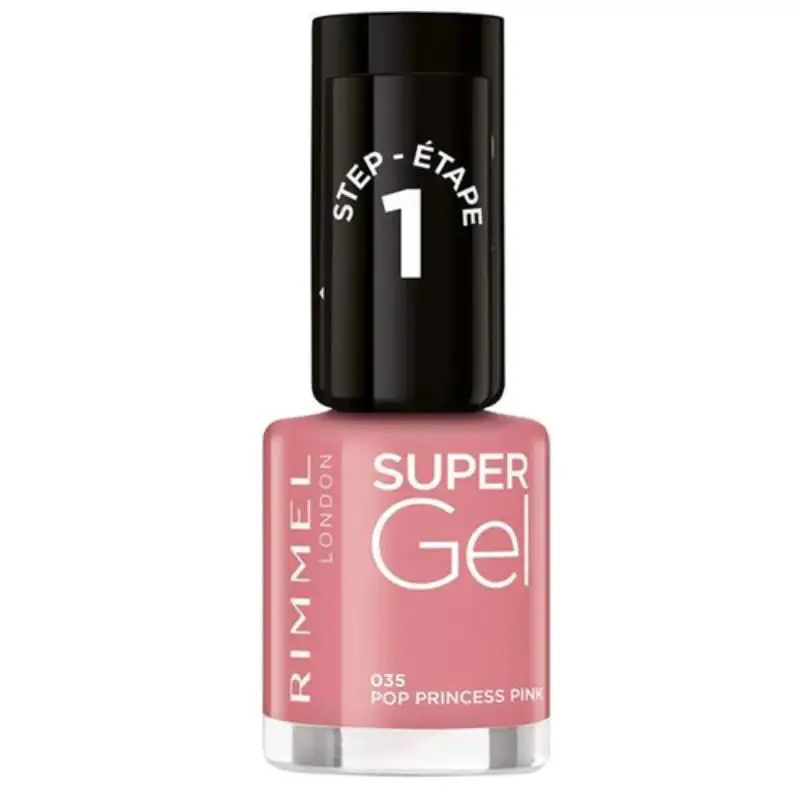 Rimmel London - Super Gel Nail Polish 035-POP Princess Pink 3616301245773