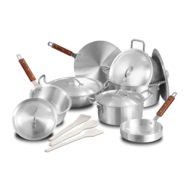 Falcon Casserole Aluminum Cookware Pot (15 Pcs)