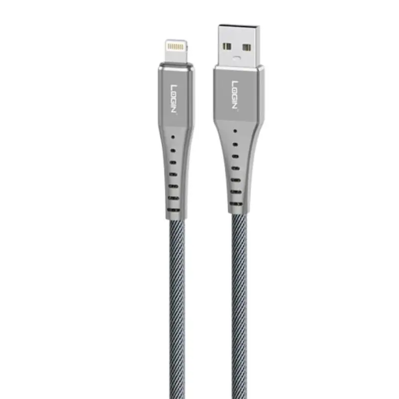 Login LT-D9 2.4A Stylish Metal Look Iphone Cable