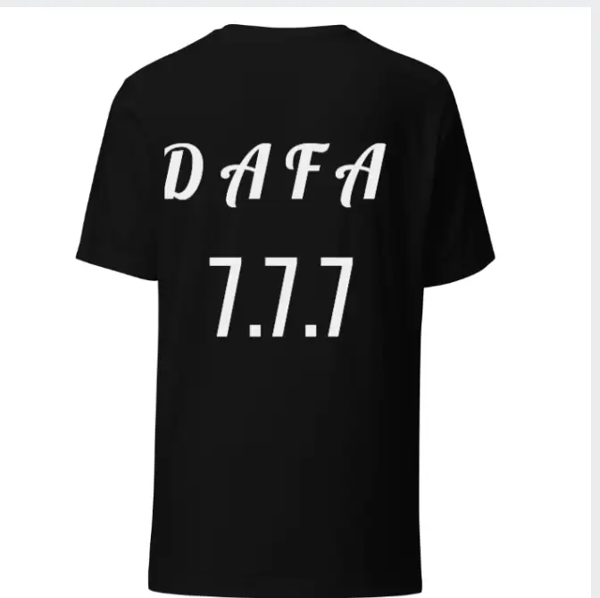 Black Dafa T-Shirt customized shirt by clothque