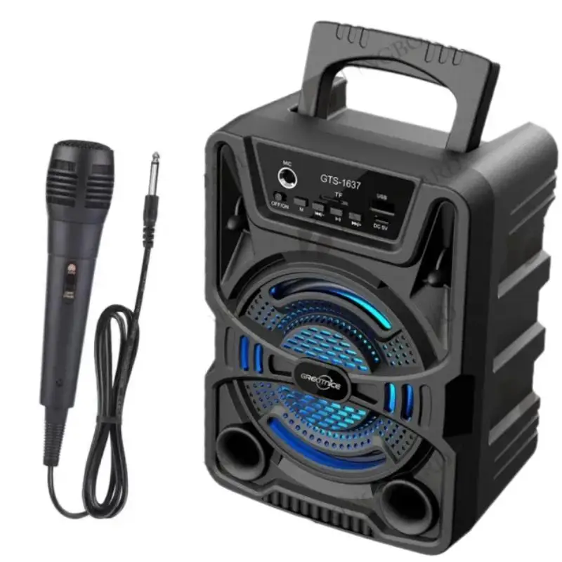 GTS 1637 Portable Bluetooth Wireless Speaker With Microphone
