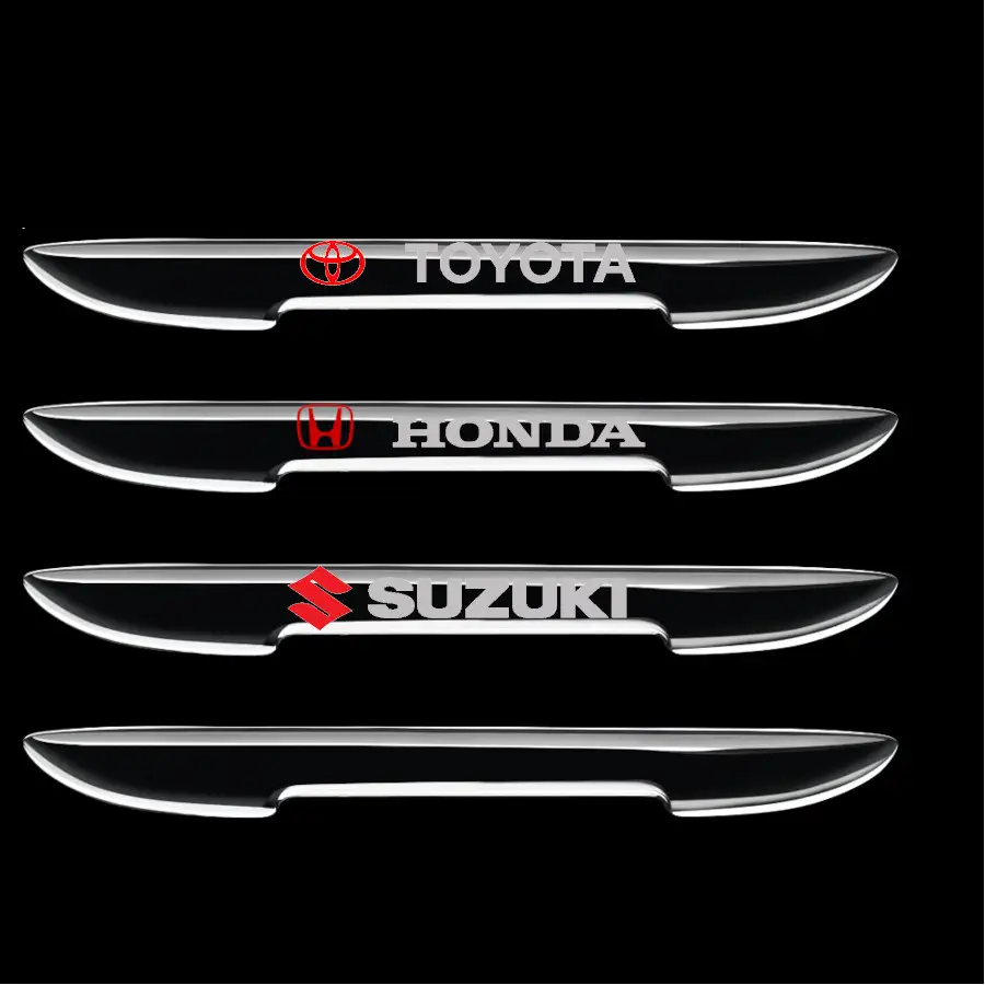 Car Door & Mirror Protection Guards - Transparent - 4 Pcs