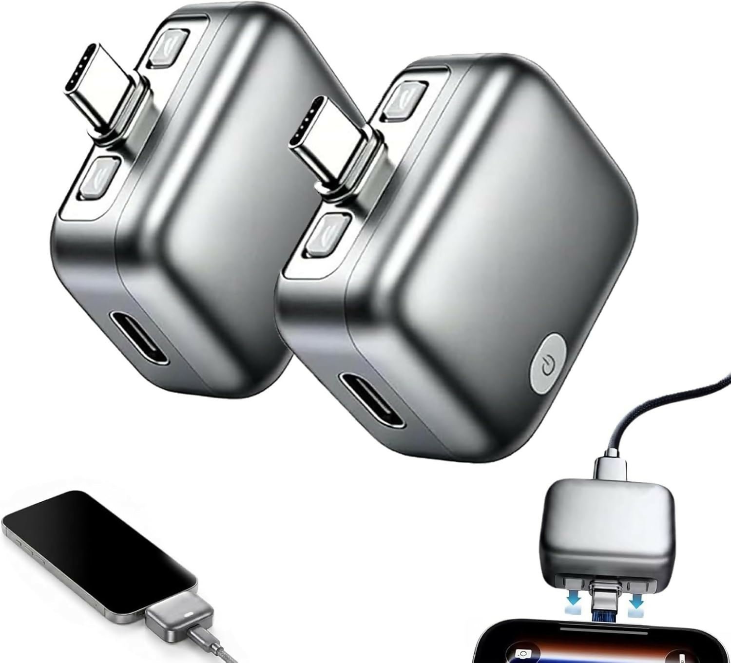 Type C Smart Auto Stop Charging Adapter, Auto Disconnect Charger – Portable USB Charger Automatically Stops When Fully Charged, Overcharge Protection