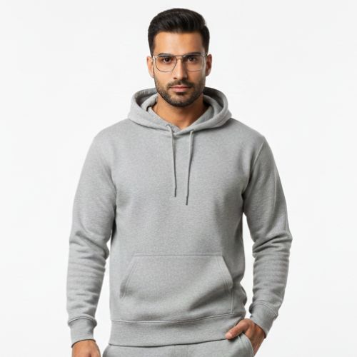 Aesthetic Gen Basic Heather Gray Hoodie