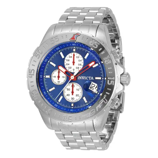 Invicta Aviator Alarm Chronograph Quartz Blue Dial Men's Watch