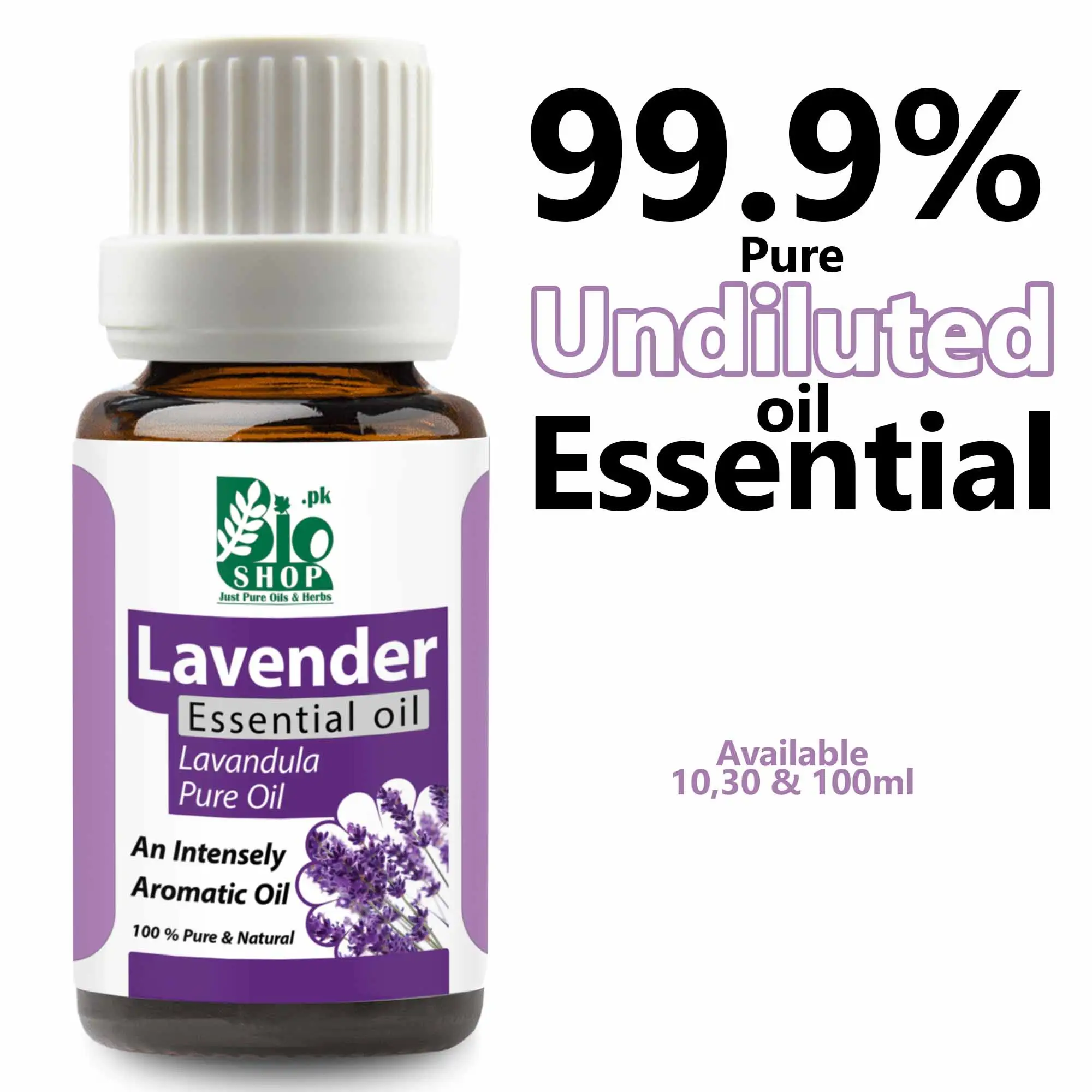 Lavender Essential Oil by Bio Shop™  10ml for Aromatherapy 100% Pure & Natural