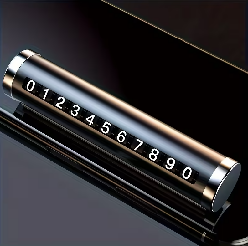Temporary Plug And Play Car Parking Phone Number Plate For Cars Dashboard Cars Parking Phone Signboard, Car Dashboard Accessories, Car Accessory Interior, Car Decoration Item, Car Dashboard Decoration