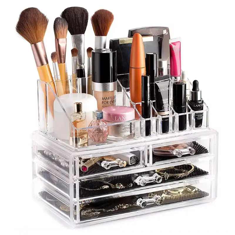 Acrylic Makeup Organizer Storage With Drawers