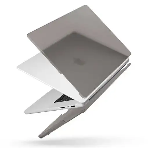 Uniq Claro Ultra Thin Sleek Protection for MacBook Pro 14″ (2021/2022) A2442 Case – Smoke (Matte Grey)