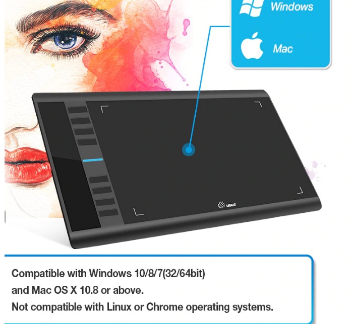 Ugee M708 Upgraded Graphics Drawing Tablet