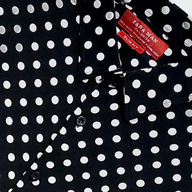 Button Down Dobby Half Sleeves Shirt