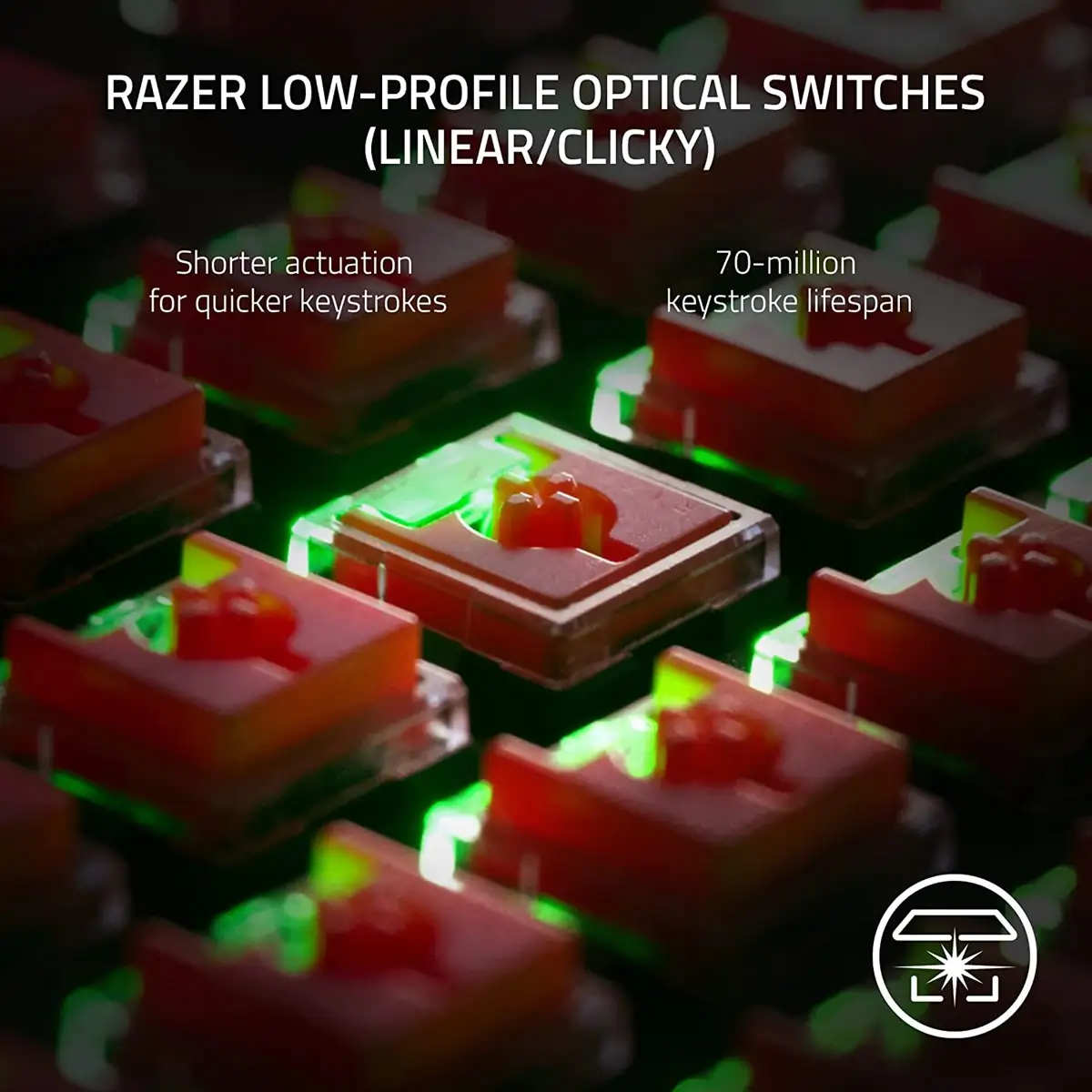 Razer Keyboards Wireless Keyboard DeathStalker V2 Pro - Low