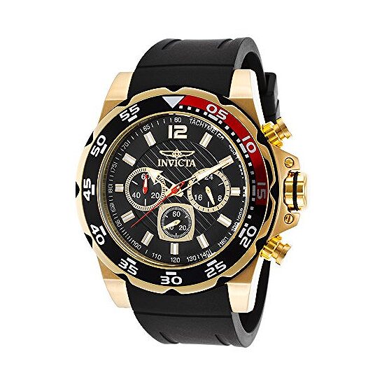 Invicta Pro Diver Chronograph Black Dial Black Coke Bezel Men's Watch