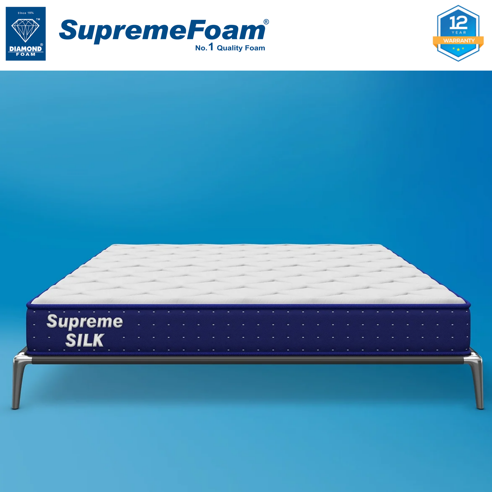 Diamond Supreme Silk Foam Mattress | 12 Years Brand Warranty