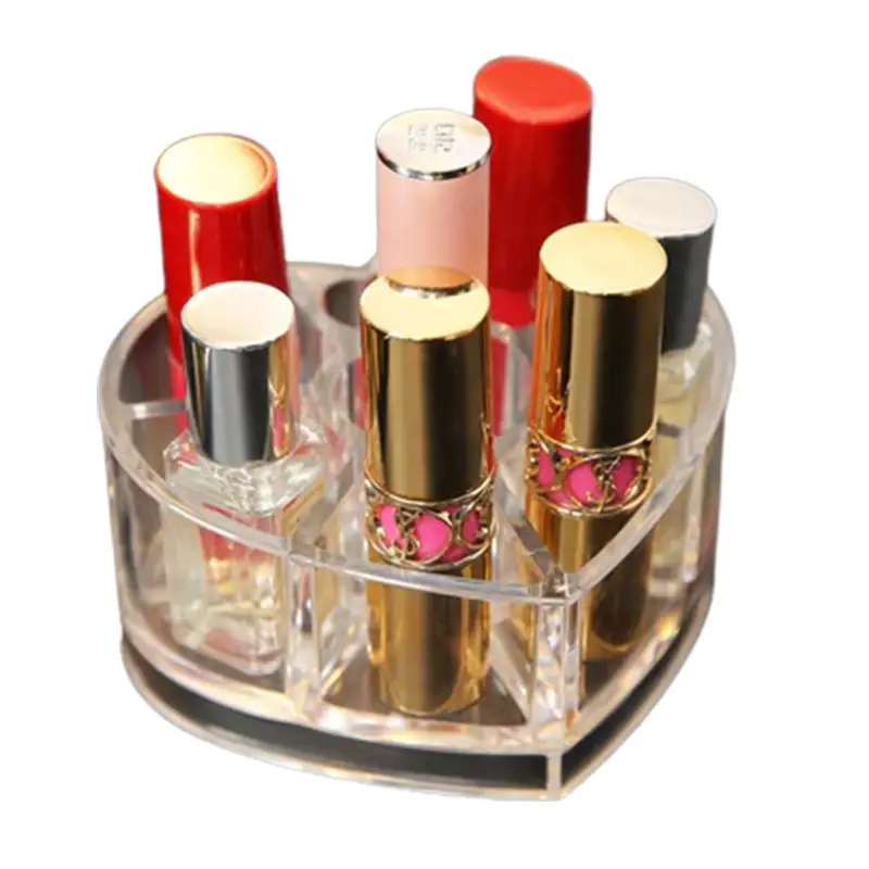 Heart Shape Crystal Cosmetic Organizer