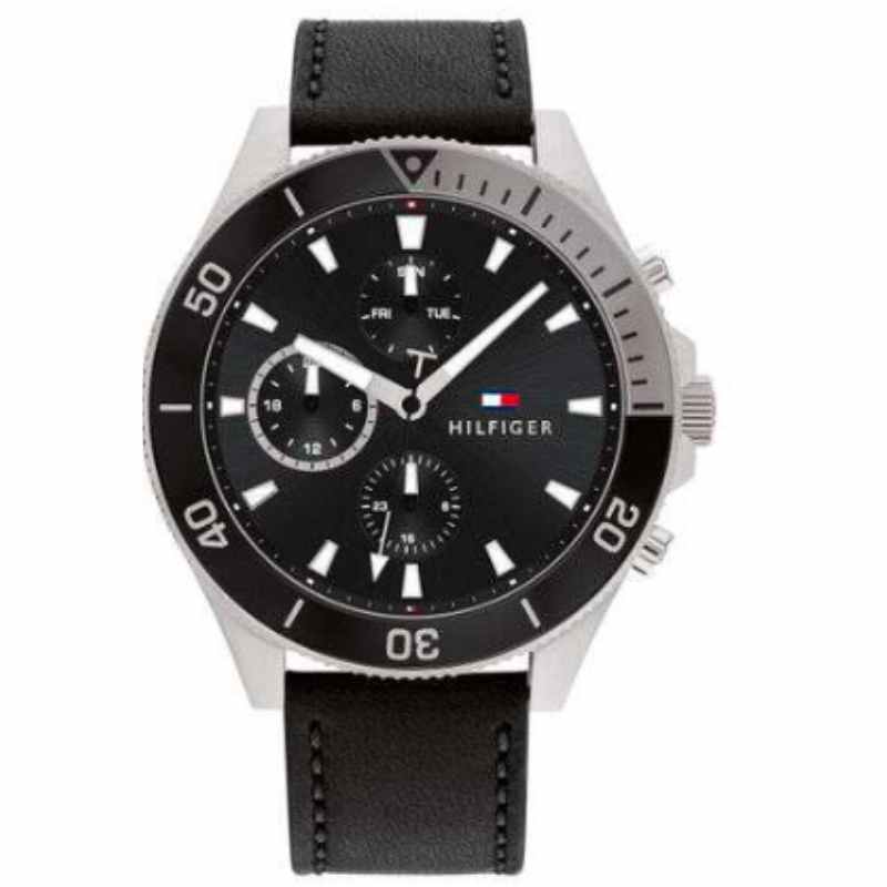 Tommy Hilfiger Men's Larson Black Dial Watch - 1791984