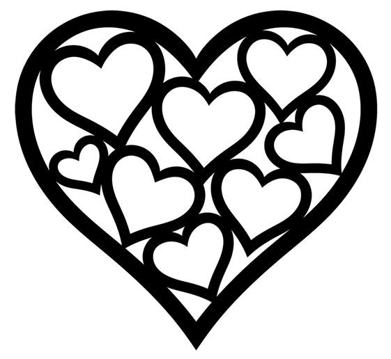 Heart Door Hanger, Large Laser Cut Wood. Kids, Valentine's Decoration, Gift. Mom, Dad (M)