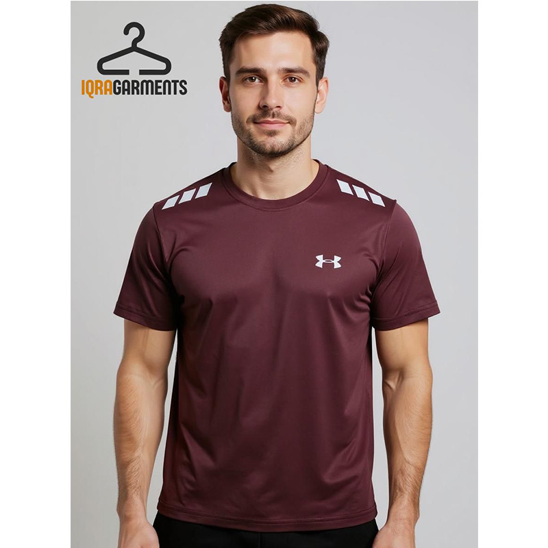 Men's Reflective Shoulder Dryfit Performance Wear T-Shirt
